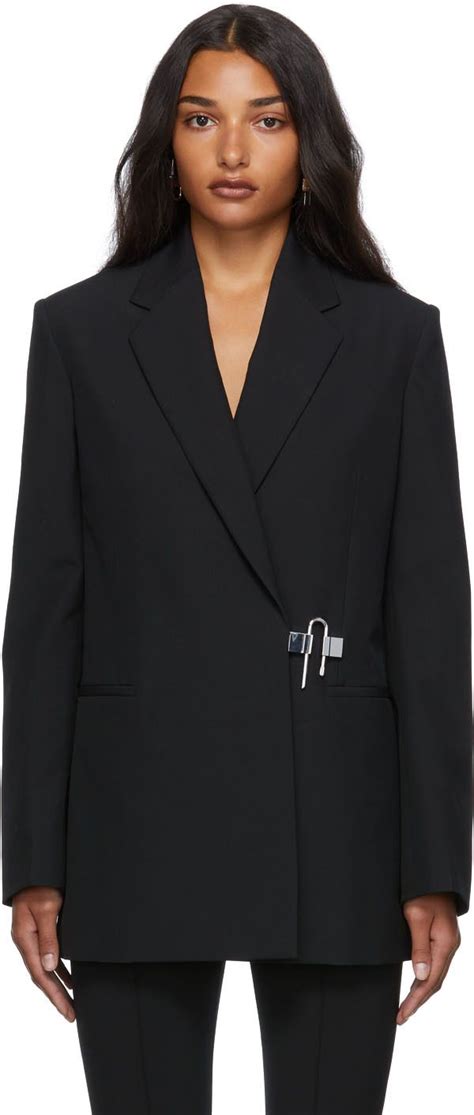 givenchy blazer womens black and white|givenchy coat men's.